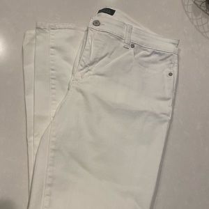 Talbots size 12 slim ankle white jeans